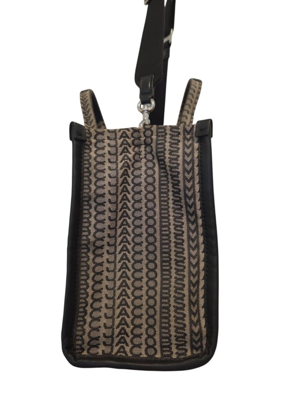 Marc Jacobs The Monogram Medium Jacquard Beige Canvas Tote Bag H076M01RE21-261 - Picture 8 of 15